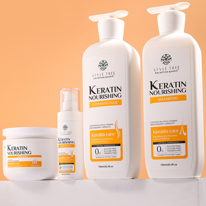 Bộ dầu gội và dầu xả keratin hữu cơ nhãn hiệu riêng không chứa sulfate, trị gàu, phục hồi tóc, dùng hàng ngày - Product Image 2