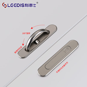 Lcedis Concealed Drawer <b>Handle</b> Zinc Alloy Minimalist Furniture Cabinet Hardware Embedded Bar Shape For Bedroom - Product Image 2