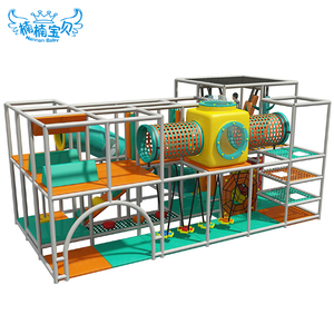 Aire de jeux intérieure à thème éducatif pour usage commercial, piscine à balles, toboggan, équipement pour enfants en acier coloré - Product Image 1