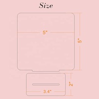 Personalizado 5 "x 5" plástico Wifi código QR con Base acrílico Wifi señal escaneo para Wifi para invitados tienda decoración Ideas agencia de viajes