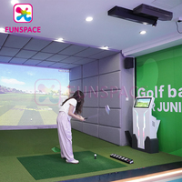 Simulateur de golf virtuel de taille personnalisée Funspace Indoor Sports Entertainment