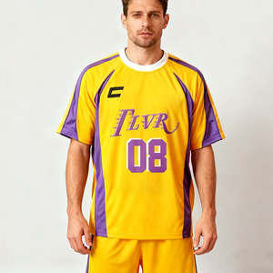 T-shirts de football surdimensionnés en polyester de haute qualité, imprimés et personnalisés, maillot américain pour hommes, vente en gros - Product Image 1