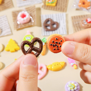 Miniature Realistic Food Toys <b>Plastic</b> Pretzel And Watermelon Slice For Pretend Play <b>Kitchen</b> Props - Product Image 1