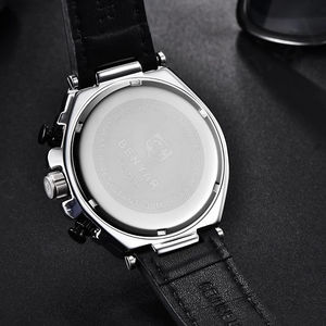 BENYAR 5151 personnalisé hommes montre-bracelet à Quartz haut de gamme marque de luxe or sport affaires Design fait à la main avec bracelet en cuir de qualité supérieure - Product Image 2