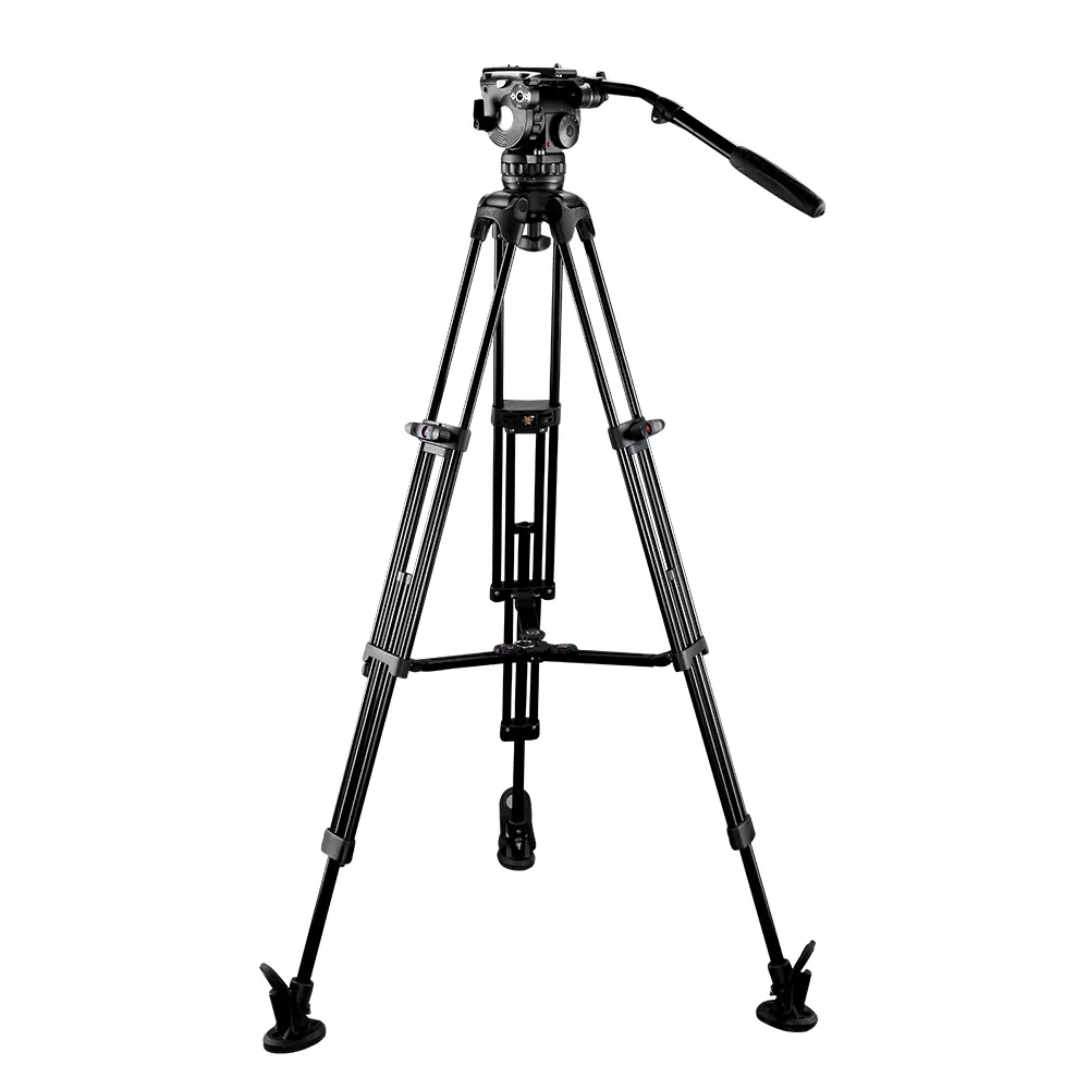 E-IMAGE-trípode profesional EG10A2 para cámara de vídeo, soporte con cabeza fluida, carga útil de 10kg para cámara Nikon <span class=keywords><strong>Canon</strong></span> DSLR