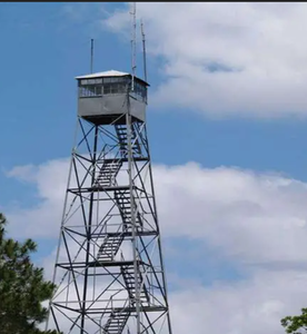 전문 경비 관측탑 강철탑 용융 아연 도금 50년 이상 수명 국경 순찰 민감 지역용 - Product Image 3