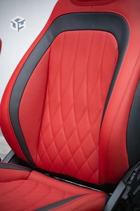 Seggiolino Auto Saling Factory Coprisedile con Cucitura a Diamante Personalizzato Sedile Auto in Pelle per Benz G Classe G500 W463 W464 G65 - Product Image 4