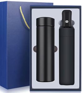 Customized Luxury Business Gift Set with 304 Stainless Steel Insulated <b>Cup</b> Christmas Umbrella Personalized Letterpress Printing - Product Image 2