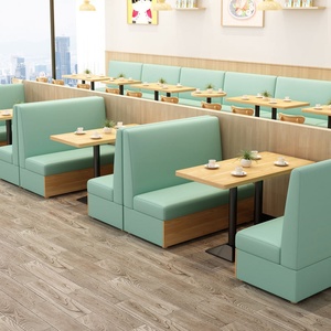 Combinazione cabina del divano per gli spuntini del tè mobili del ristorante per Hot Pot Burger latte negozi di Noodle del tè tavoli e sedie - Product Image 3
