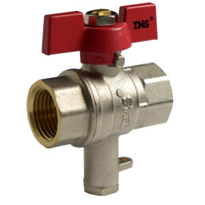 Válvula de bola de latón de 1/2" F-F con puerto para sensor de temperatura |   Clasificación PN30 |   THS Thermostyle ® - Product Image 1