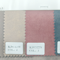 Tissu en cuir PU poli de 0,7 mm d'épaisseur, 300 GSM, marque KEJIA, fond TC, sans lavage, gaufré, anti-moisissure, résistant à l'abrasion, vente chaude