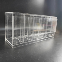 Nouveau Distributeur de Boosters Transparent en Acrylique à 6 Compartiments, Moderne et Tendance, Vente en Gros, Épaisseur Personnalisée, Affichage Sérigraphié