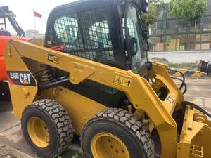 Mini chargeuse compacte Caterpillar CAT 246D 246C d'occasion de haute qualité en stock de bonnes performances à Shanghai - Product Image 4