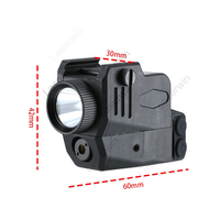 Module combiné de visée laser vert tactique magnétique réglable 2025, avec lampe de poche de chasse, grossissement 10x, 500 lumens