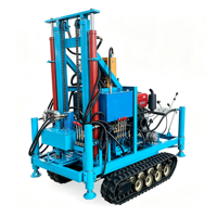 Plateforme mobile de forage de puits d'eau portable, machine de forage de puits d'eau de 150 m de profondeur pour le passage de chantier à chantier