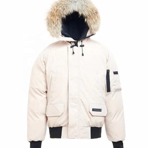 Customized Luxury <b>Top</b>-quality Parka Down Jacket Men with a Wolf Fur Hood Canadian Men's Down Jacket for Winter With Dust Bag - Product Image 3