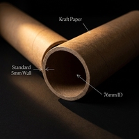 Tube en carton kraft de qualité alimentaire, boîte cylindrique, revêtement UV, personnalisable, recyclable, crème pour le visage, café, thé, huiles essentielles