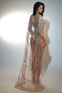 <span class=keywords><strong>Vestido</strong></span> Sexy Transparente <span class=keywords><strong>de</strong></span> Lentejuelas Doradas para Cena, Traje <span class=keywords><strong>de</strong></span> Cantante para Sesión <span class=keywords><strong>de</strong></span> Fotos <span class=keywords><strong>de</strong></span> <span class=keywords><strong>Embarazada</strong></span>, <span class=keywords><strong>Vestido</strong></span> Largo <span class=keywords><strong>de</strong></span> Fiesta <span class=keywords><strong>de</strong></span> Noche para Mujer - Product Image 4