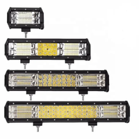 Barra Led 52 Pulgadas Jaune Blanc bar Lumière Carro De Coche Barra De Luz Estroboscopica Lampara De Advertencia Intermitente