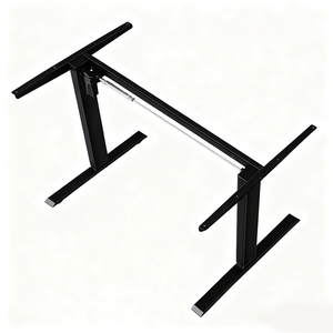 Scrivania Regolabile in Altezza per Casa e Ufficio, Facile da Montare, Colore Bianco e Nero, Moderna con Motore Singolo e Piano da 120cm - Product Image 6