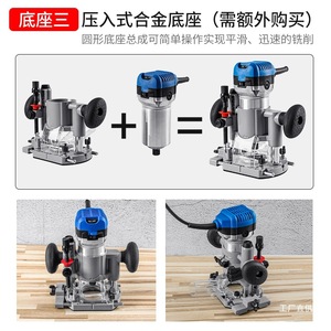 Junxia Electric Wood Router Single Spindle Milling Machine Motor for Woodworking Engraving Grooving Adjustable Depth Control - Product Image 5