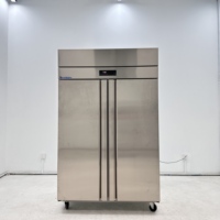 Réfrigérateur commercial en acier inoxydable Armoire de congélation verticale Refroidisseur mobile Armoire d'affichage moderne