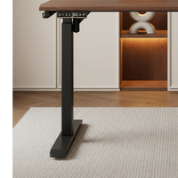 Table électrique réglable en hauteur OEM 1400*600mm, bureau à domicile, bureau d'étude, table de gaming en bois d'hévéa, établi, bureau d'ordinateur