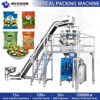 Machine d'emballage automatique VFFS pour sachets de haricots surgelés, graines, céréales, namkeen, champignons, et machine d'emballage de sachets pour cornichons coréens frais