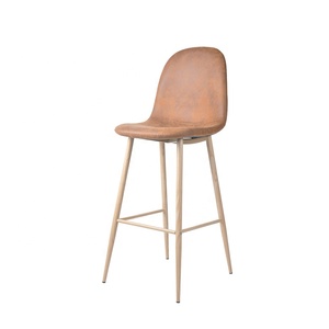 Italien meubles de barre En Métal De Conception Simple Base de Loisirs En Cuir PU Haute Chaise de bar Tabouret De Bar <span class=keywords><strong>Sans</strong></span> Accoudoirs - Product Image 6