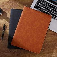 Portadocumentos al por Mayor, Organizador con Cremallera, Carpeta Portafolio, Multibolsillos, Personalizable, Carpeta de Cuero para Conferencias con Asa