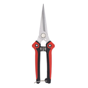 Lu Ban's Work Pruning Shears Stainless Steel Yellow Plastic Handle Butterfly Structure For Branches Cutting - Product Image 3