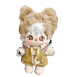 Muñeca Corgi de peluche bonita de alta calidad, muñecas de juguete de algodón de 20 cm, diseño personalizado, muñeca Kpop Idol sin ropa