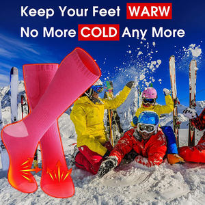 Chaussettes thermiques épaisses antidérapantes à batterie Rechargeable par usb, bas thermiques, pour la chasse et l'équitation - Product Image 6
