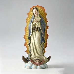 Estatua <span class=keywords><strong>de</strong></span> Resina <span class=keywords><strong>de</strong></span> <span class=keywords><strong>Nuestra</strong></span> <span class=keywords><strong>Señora</strong></span> <span class=keywords><strong>de</strong></span> <span class=keywords><strong>Guadalupe</strong></span> <span class=keywords><strong>de</strong></span> Alta Calidad, 19.5 cm, Hecha a Mano, Escultura Católica <span class=keywords><strong>de</strong></span> la Virgen María para Decoración del Hogar o <span class=keywords><strong>Iglesia</strong></span> - Product Image 1