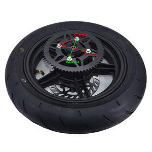 12인치 슈퍼 모터 휠 2.50-12 앞바퀴 및 <span class=keywords><strong>2.75</strong></span>-12 뒷바퀴 림, 로드 타이어 90/90-12 및 120/70-12, 뒷 스프로킷 포함 # 35 - Product Image 3