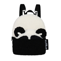 Sac à dos en peluche 2 en 1 Plus sac à bandoulière individuel sur la poche avant, sac à dos en peluche pour enfants Panda mignon