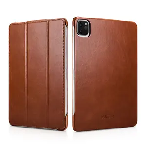 Brown Shockproof Protective Tablet Vintage Genuine Leather Folio Cover for iPad Pro 11 inch 2020 Tablet Case for ipad Pro Case