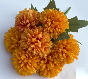 Vente en Gros Fleur Artificielle Pas Chère en Soie Chrysanthème à 7 Têtes <span class=keywords><strong>de</strong></span> <span class=keywords><strong>Printemps</strong></span> pour Décoration <span class=keywords><strong>de</strong></span> Mariage et Composition Florale - Product Image 4