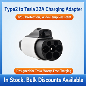 อะแดปเตอร์ชาร์จรถยนต์ไฟฟ้า OEM <span class=keywords><strong>Type</strong></span> 2 เป็น Tesla NACS รุ่นที่ 2 32A 7.2KW แบบกำหนดเอง ใช้ได้กับ Tesla Model S, Model X - Product Image 4