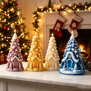 <span class=keywords><strong>Stampo</strong></span> in Silicone 3D a Forma <span class=keywords><strong>di</strong></span> Casa <span class=keywords><strong>Albero</strong></span> <span class=keywords><strong>di</strong></span> <span class=keywords><strong>Natale</strong></span>, Facile da Sformare, per Candele, Resina, Gesso, Sapone e Creazioni Natalizie Fai-da-Te - Product Image 5