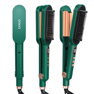 0728 Professional Dual-function Hair Straightening Comb Pa+<b>spray</b> <b>Paint</b> Long-lasting Wand Ceramic Heating 2-in-<b>1</b> Styler - Product Image 1