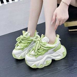 Sneakers da <span class=keywords><strong>Donna</strong></span> Leggere e Traspiranti con Lacci e Suola Spessa, Nuove <span class=keywords><strong>Scarpe</strong></span> Sportive con Rialzo per l'Estate - Product Image 3