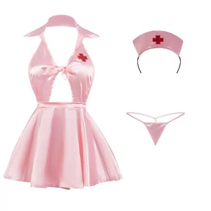Lianyungang's "Nighttime Lingerie Sexy Nurse Uniform Pure and Tempting Set qqny Flirting Nightgown Women" - Product Image 3