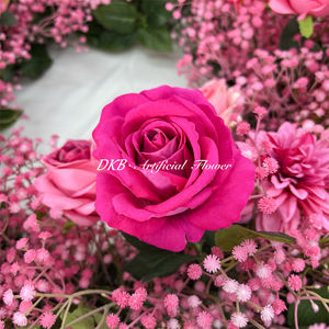 DKB - Corona de Rosas Artificiales Hechas a Mano al por Mayor, Centro de Mesa Decorativo para Bodas, Graduaciones, Día de la Madre - Tamaño Personalizable - Product Image 5