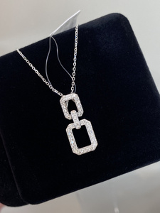 Xinfly 2026 Nuevo Colgante de Lujo con Número 8 en Oro de 18K y Diamantes Naturales, Joyería Fina de Moda para Mujer, Colgante para Bodas y Fiestas - Product Image 4