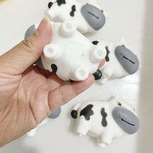 Cartoon Cow Squishy Toy Soft Squeeze Toy Stress Relief Sensory <b>Fidget</b> Toy Desktop Decoration for Kids Adults - Product Image 5