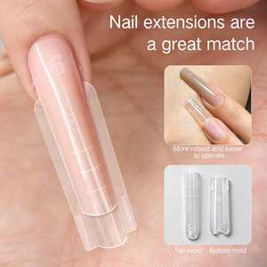 Nouvelles 280 formes à ongles sandwich pour extensions, bases et finitions, double usage pour gels cristal et polygel, outil de modelage d'ongles - Product Image 2
