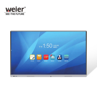 Tablero de presentación digital interactivo inteligente de 65 pulgadas con 75 opciones de pantalla blanca de 86 pulgadas Pizarra interactiva inteligente
