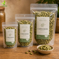 Sachets d'emballage transparents personnalisés pour épices, pochettes Doypack verticales avec fermeture éclair refermable pour l'emballage des assaisonnements et des herbes