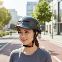 Nuevo Casco Urbano Retro Estilo Gorra de Béisbol para Scooter Eléctrico, Bicicleta, Ciclismo, Skateboard y Deportes